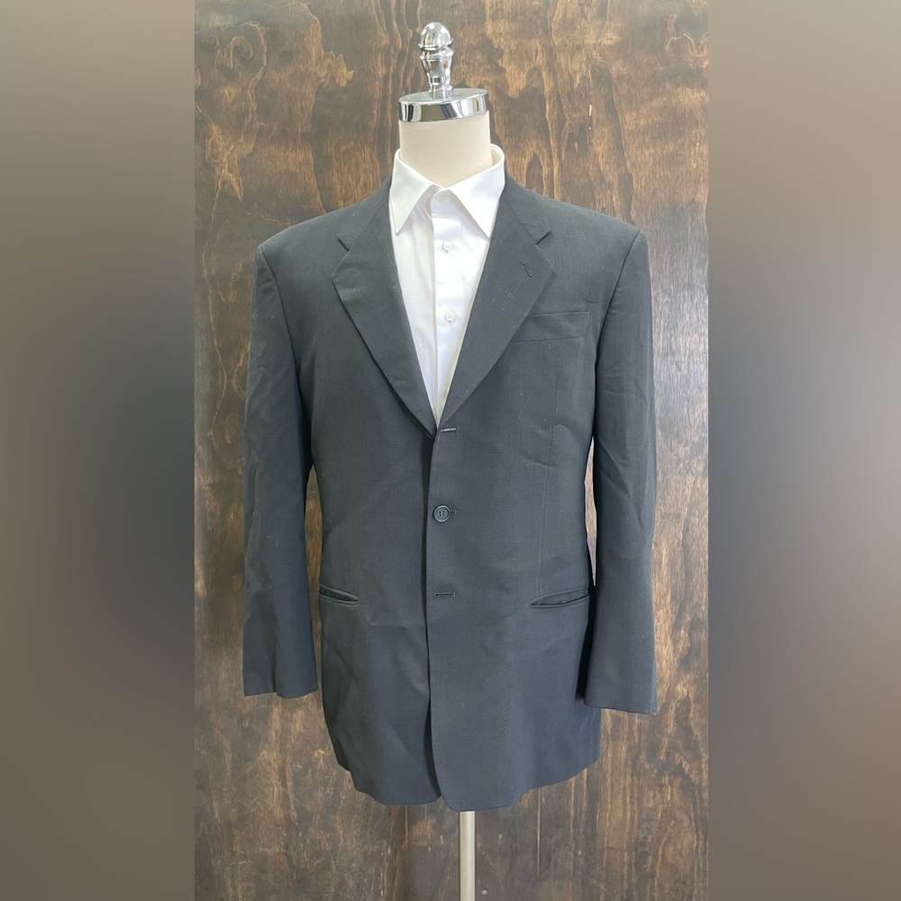 GIORGIO ARMANI LE COLLEZIONI Made in Italy Vintage Tonal Check 3-Btn Jacket 42 R